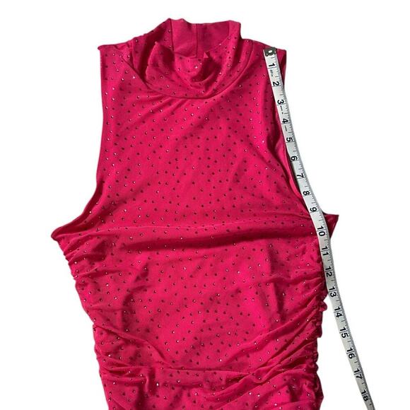 REVOLVE AFRM Sleeveless Sequin Long Dress Bodycon Barbie Pink Size Small NWT - Picture 6 of 7